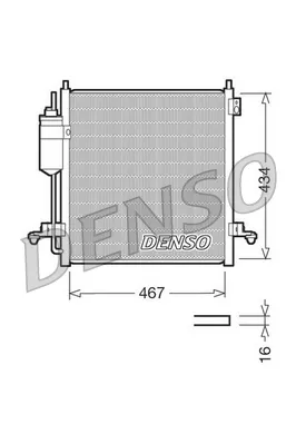 Радіатор кондиціонера DCN45001 Denso