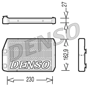 Радіатор пічки DRR09034 Denso