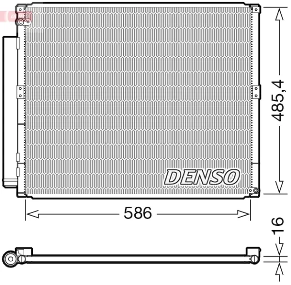Радіатор кондиціонера DCN50113 Denso