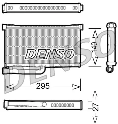 Радіатор пічки DRR02004 Denso