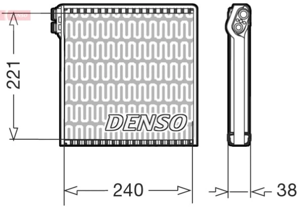 Випаровувач кондиціонера DEV09102 Denso