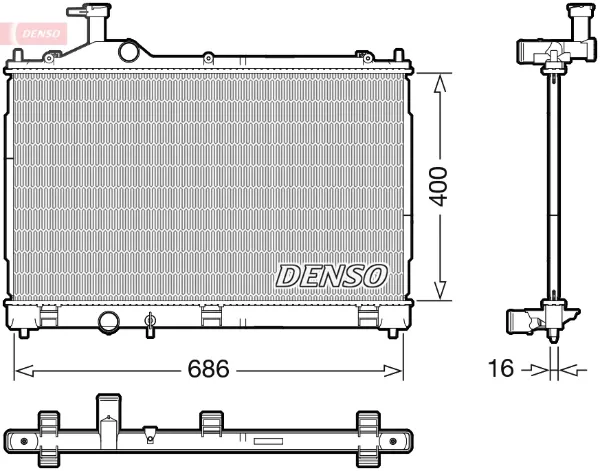 Радіатор DRM45056 Denso