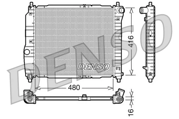 Радіатор DRM15003 Denso