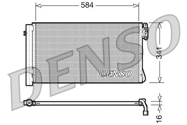 Радіатор кондиціонера DCN05012 Denso