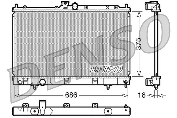 Радіатор DRM45025 Denso