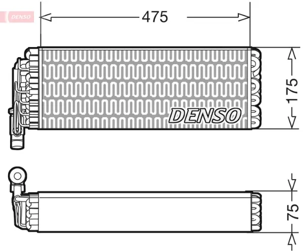 Випаровувач кондиціонера DEV12003 Denso