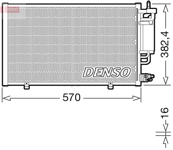 Радіатор кондиціонера DCN10051 Denso