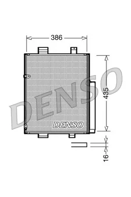 Радіатор кондиціонера DCN35001 Denso