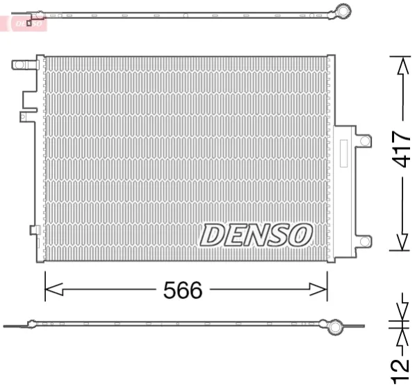 Радіатор кондиціонера DCN06017 Denso