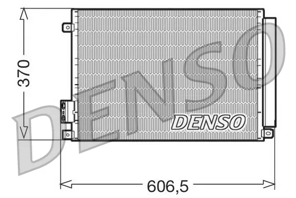 Радіатор кондиціонера DCN09045 Denso