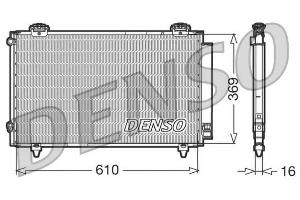Радіатор кондиціонера DCN50008 Denso