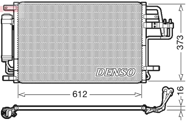 Радіатор кондиціонера DCN41007 Denso