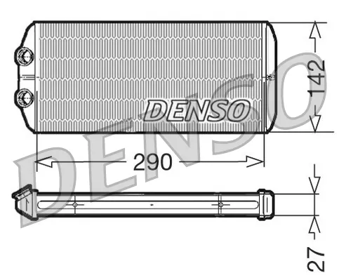 Радіатор пічки DRR07005 Denso