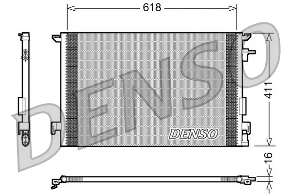 Радіатор кондиціонера DCN20031 Denso