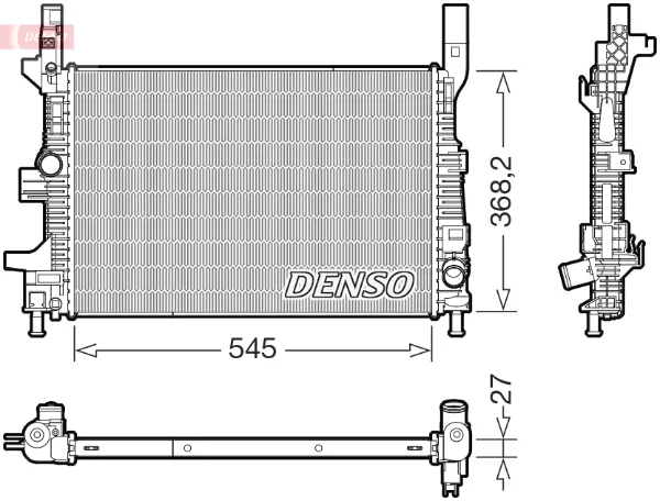 Радіатор DRM10122 Denso