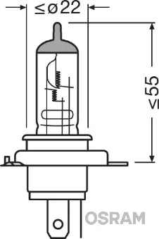 Лампочка галогенна 64185NR5 Osram