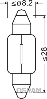 Лампочка 6428 Osram