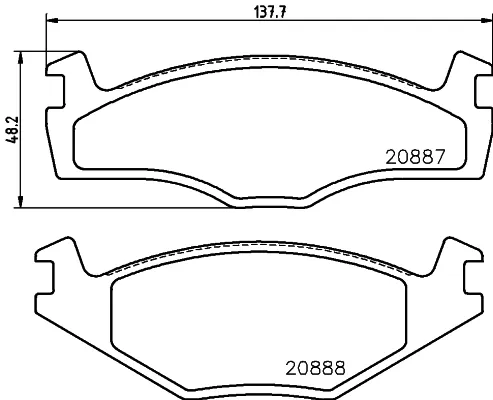 Передні тормозні колодки MDB1267 Mintex