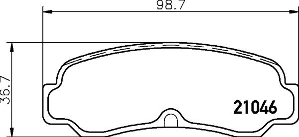  Задні гальмівні колодки Toyota Corolla 