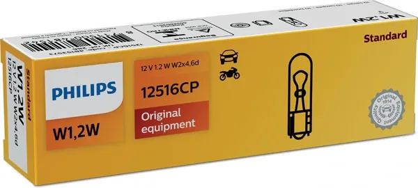 Лампочка щитка / панелі приладів 12516CP Philips