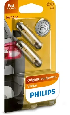 Лампочка плафону освітлення салону/кабіни 12866B2 Philips