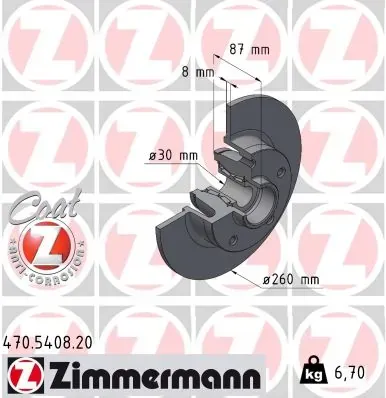 Гальмівні диски 470540820 Zimmermann