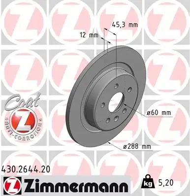 Гальмівні диски 430264420 Zimmermann