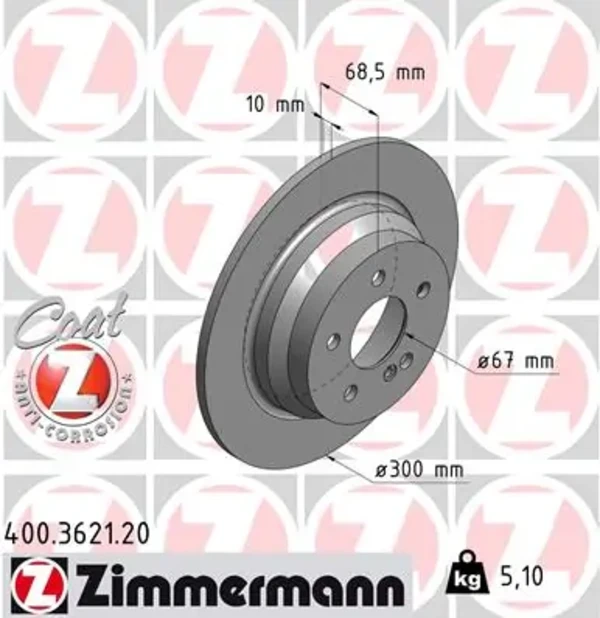 Гальмівні диски 400362120 Zimmermann