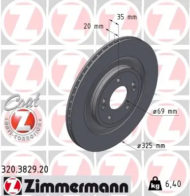 Гальмівні диски 320382920 Zimmermann