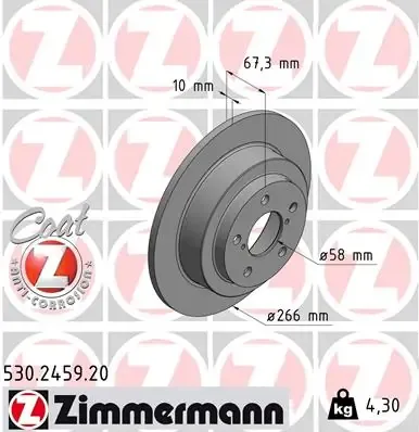 Гальмівні диски 530245920 Zimmermann