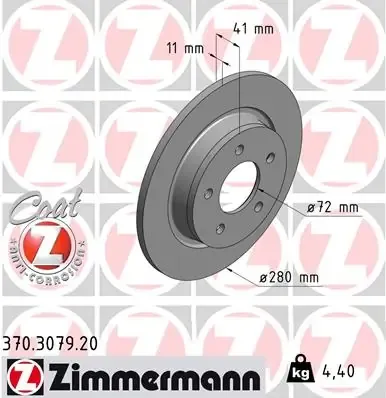 Гальмівні диски 370307920 Zimmermann