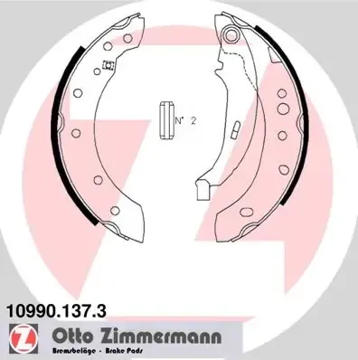 Колодки гальмові задні, барабанні 109901373 Zimmermann