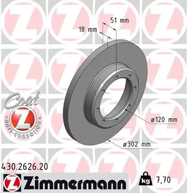 Гальмівні диски 430262620 Zimmermann