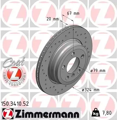 Гальмівні диски 150341052 Zimmermann