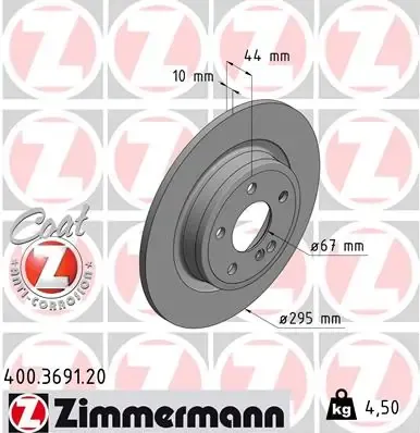 Гальмівні диски 400369120 Zimmermann