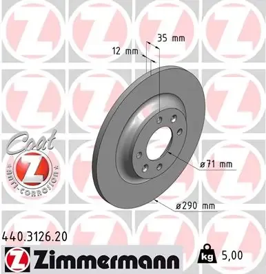 Гальмівні диски 440312620 Zimmermann