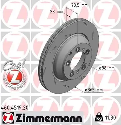 Гальмівні диски 460451920 Zimmermann
