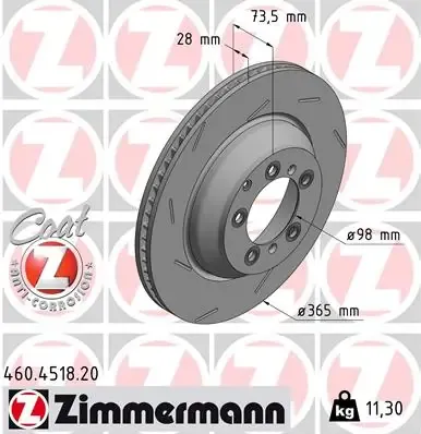 Гальмівні диски 460451820 Zimmermann