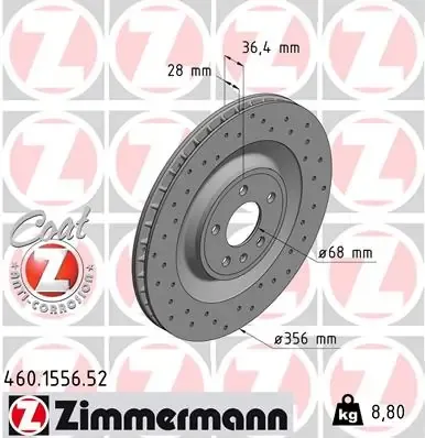 Гальмівні диски 460155652 Zimmermann