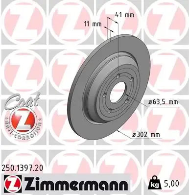 Гальмівні диски 250139720 Zimmermann