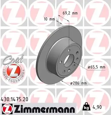 Гальмівні диски 430147520 Zimmermann