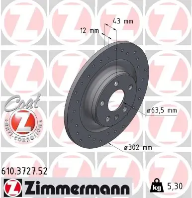 Гальмівні диски 610372752 Zimmermann