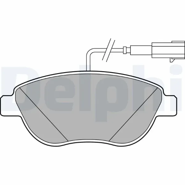 Передні тормозні колодки LP2240 Delphi