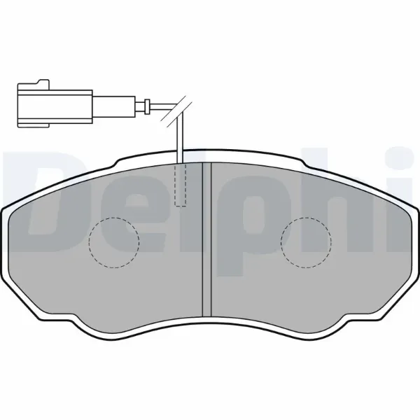 Передні тормозні колодки LP1750 Delphi