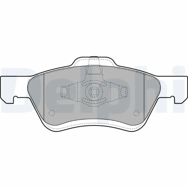 Передні тормозні колодки LP2161 Delphi