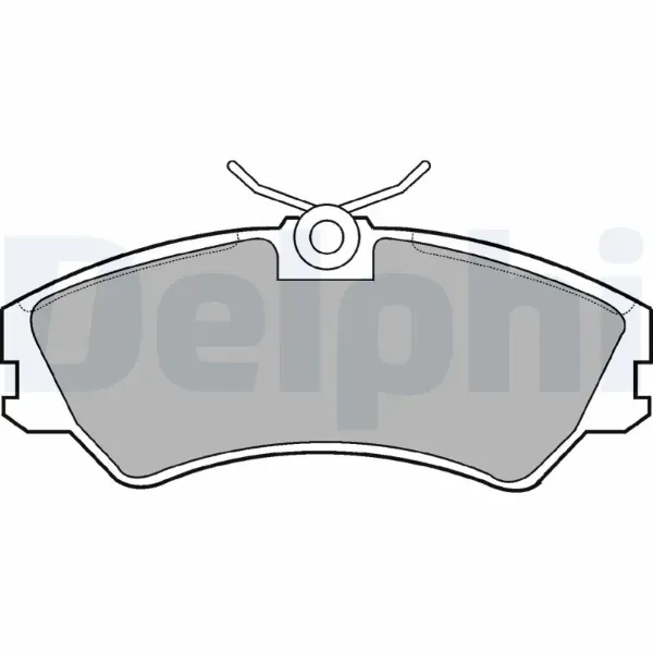 Передні тормозні колодки LP668 Delphi