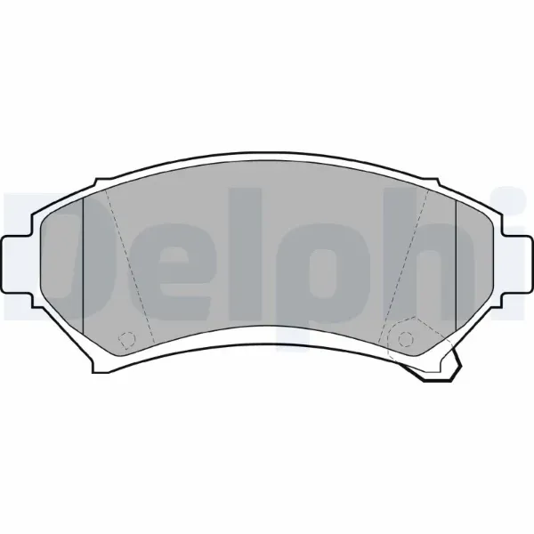 Передні тормозні колодки LP1609 Delphi
