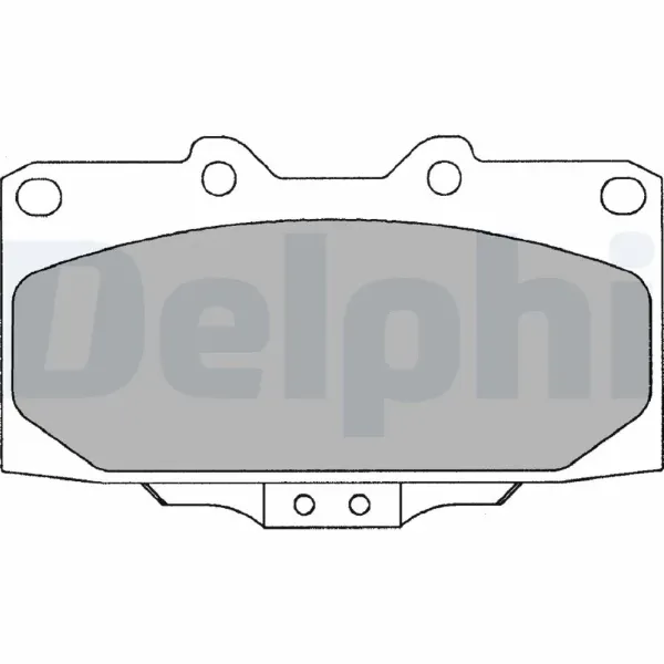 Передні тормозні колодки LP2044 Delphi