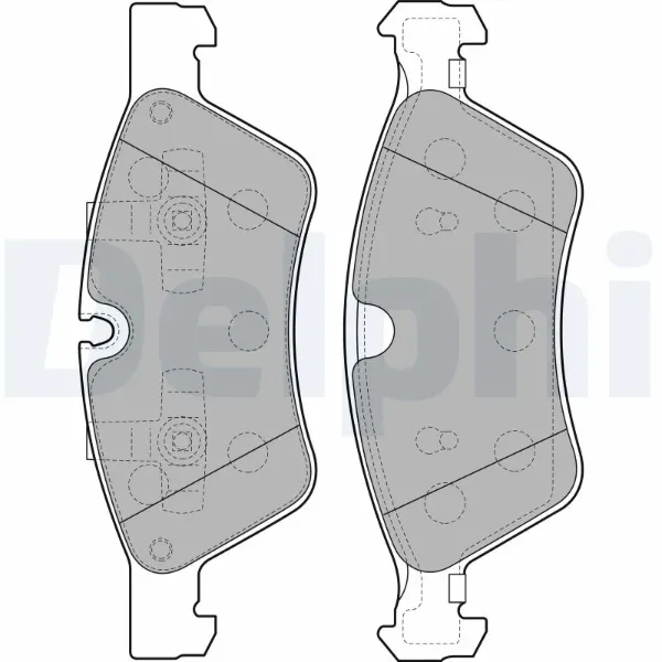 Передні тормозні колодки LP2125 Delphi