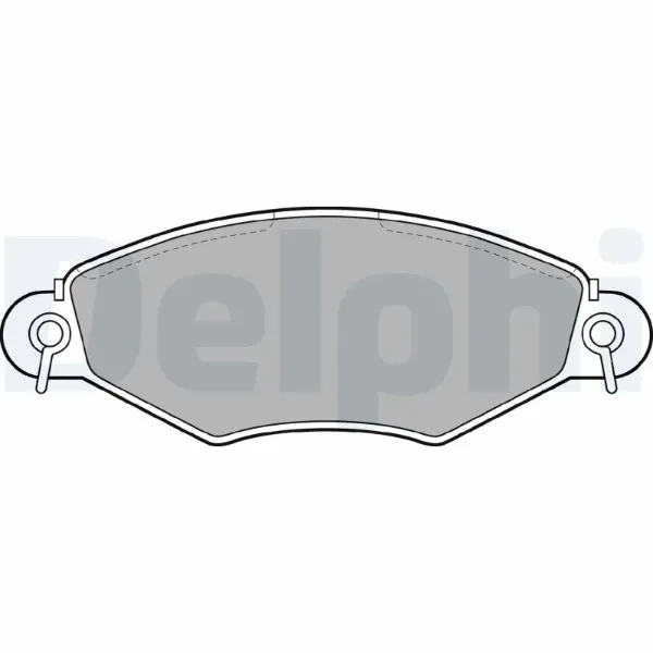 Передні тормозні колодки LP1617 Delphi